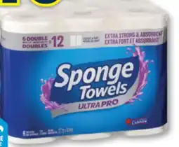 Familiprix SpongeTowels Ultra Pro 2-ply extra strong & absorbent paper towels rolls 6un offer