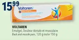 Familiprix Voltaren Emulgel topical pain relieving gel back & muscle pain - Triple Effect offer