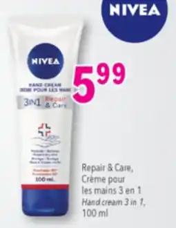 Familiprix Nivea Repair & Care 3-in-1 hand cream offer