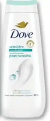 Familiprix Dove hypoallergenic body wash sensitive skin offer