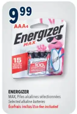 Familiprix Energizer Max AAA alkaline battery 4un offer