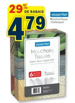 Familiprix Essentiel super soft tissues packs 6un offer