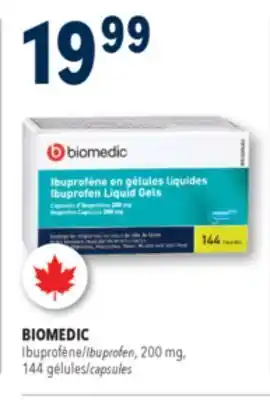 Familiprix Biomedic ibuprofen 200mg liquid gels 144un offer