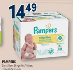 Familiprix Pampers Sensitive Skin wipes 4x84un offer
