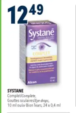 Familiprix SYSTANE, Complete, Eye drops, 10 ml or Bion Tears offer