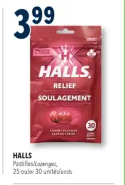 Familiprix HALLS, 25 or 30 units offer