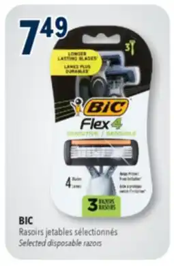 Familiprix BIC, Selected disposable razors offer