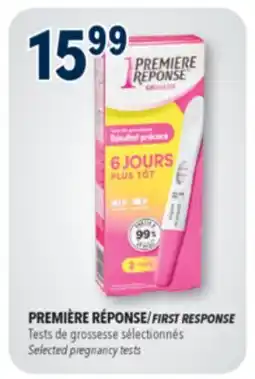 Familiprix First Response early result pregnancy test offer