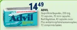 Familiprix Advil Liqui-Gels ibuprofen capsules 72un offer