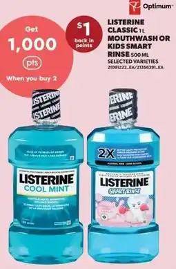 Real Canadian Superstore Listerine classic mouthwash or kids smart rinse offer
