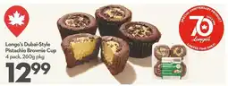 Garden Foods Longo's Dubai-Style Pistachio Brownie Cup 4 pack offer