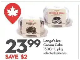 Garden Foods Longo's Ice Cream Cake offer