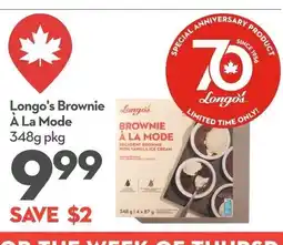 Garden Foods Longo's Brownie À La Mode offer