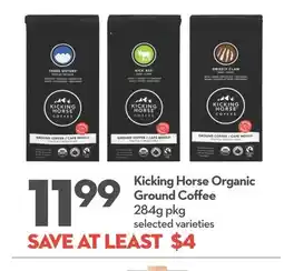 Garden Foods Kicking Horse Organic Ground Coffee offer