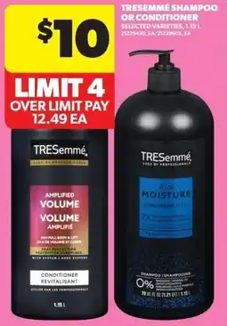 Real Canadian Superstore Tresemme shampoo or conditioner offer