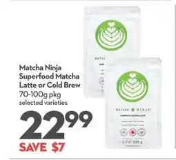 Garden Foods Matcha Ninja Superfood Matcha Latte or Cold Brew offer