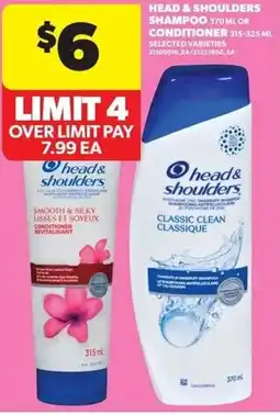 Real Canadian Superstore Head & shoulders shampoo or conditioner offer