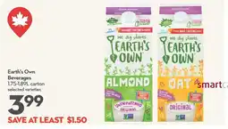 Garden Foods Earth's Own Beverages offer