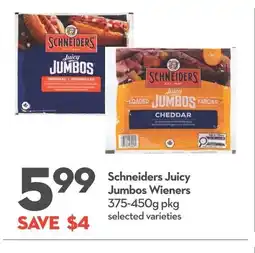 Garden Foods Schneiders Juicy Jumbos Wieners offer