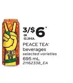 Loblaws Peace tea beverages selected varieties offer