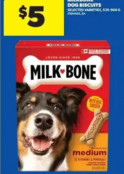 Real Canadian Superstore Milkbone dog biscuits offer