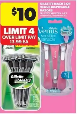 Real Canadian Superstore Gillette mach 3 or venus disposable razors offer