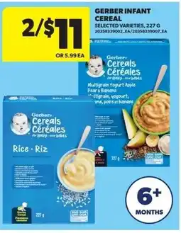 Real Canadian Superstore Gerber infant cereal offer