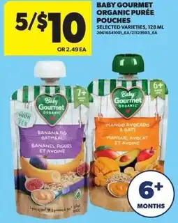 Real Canadian Superstore Baby gourmet organic purée pouches offer