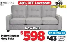Surplus Furniture Morty Retreat Grey Sofa offer