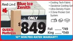 Surplus Furniture Rest-On-it Blue Ice Zenith offer