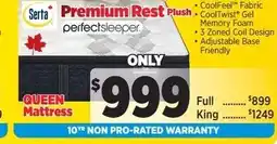 Surplus Furniture Serta Premium Rest Plush perfectsleeper offer