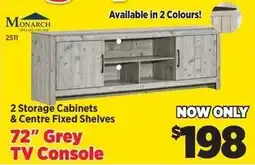 Surplus Furniture 72" Grey TV Console offer
