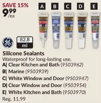 Princess Auto Silicone Sealants offer