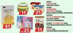 PAT Mart WANG CHOPPED GARLIC, GUGEN MULTI GRAINS, etc offer