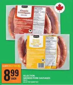 Food Basics Selection Smoked Pork Sausages offer