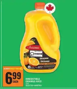 Food Basics Irresistible Orange Juice offer