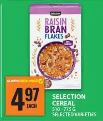 Food Basics SELECTION CEREAL offer