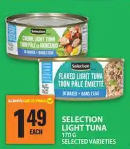 Food Basics SELECTION LIGHT TUNA offer