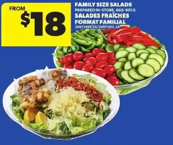 Atlantic Superstore Family size salads offer