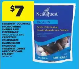 Atlantic Superstore Seaquest colossal pacific white shrimp raw zipperback frozen offer