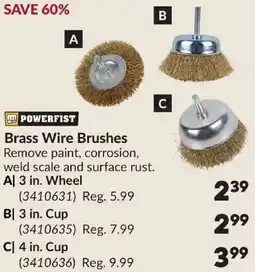Princess Auto POWERFIST Brass Wire Brushes offer