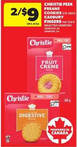 Atlantic Superstore Christie peek freans cookies, cadbury fingers offer