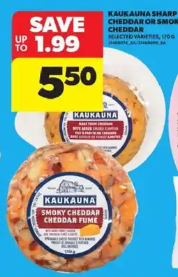 Atlantic Superstore Kaukauna sharp cheddar or smoky cheddar offer