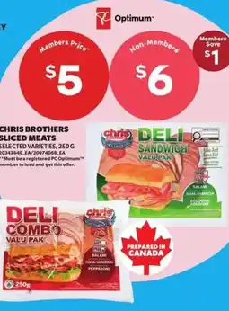 Atlantic Superstore Chris brothers sliced meats offer