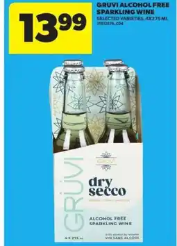Atlantic Superstore Gruvi alcohol free sparkling wine offer