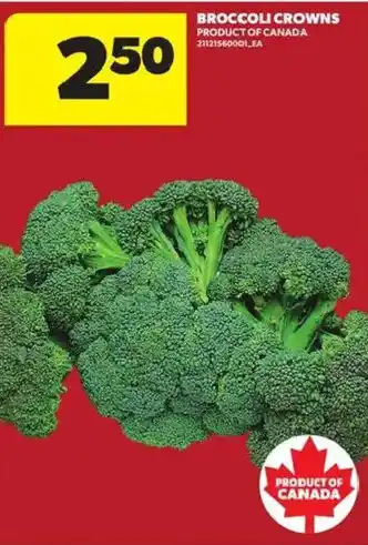 Atlantic Superstore Broccoli crowns offer