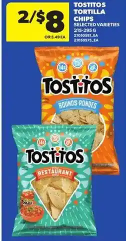 Atlantic Superstore Tostitos tortilla chips offer