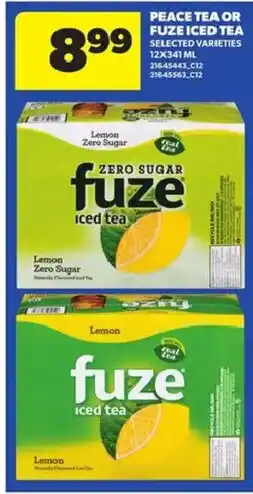 Atlantic Superstore Peace tea or fuze iced tea offer