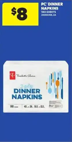 Atlantic Superstore Pc dinner napkins offer