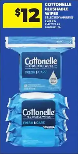Atlantic Superstore Cottonelle flushable wipes offer